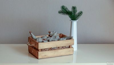 Лот: 17275147. Фото: 1. Елочные игрушки (серые) Handmade... Авторские куклы, игрушки, поделки