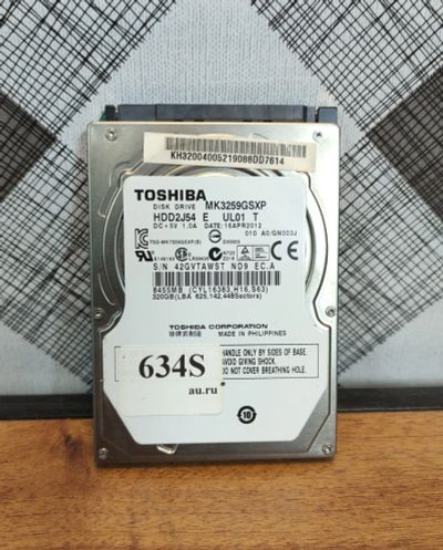 Лот: 19377299. Фото: 1. Жесткий диск SATA-II 2,5 Toshiba... Жёсткие диски (HDD)