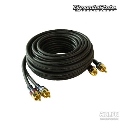 Лот: 17983598. Фото: 1. Dynamic State RCE-B50 2 RCA кабель... Аксессуары для автозвука