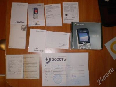 Лот: 404865. Фото: 1. Sony Ericsson k300i (Полный комплект... Кнопочные мобильные телефоны
