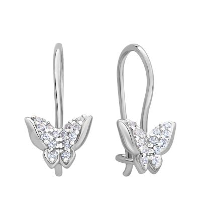 Лот: 23875845. Фото: 1. Серьги детские TALANT Бабочка... Серьги, каффы