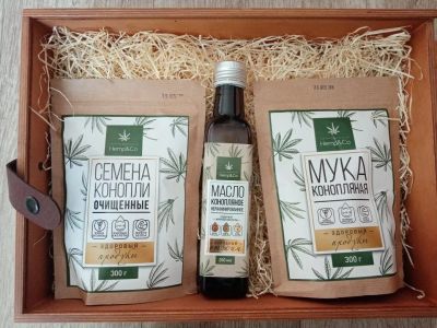 Лот: 15598666. Фото: 1. Конопляное масло, мука конопляная... Масло, маргарин