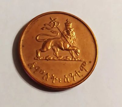Лот: 25850598. Фото: 1. Эфиопия 5 сантимов 1944 последний... Африка