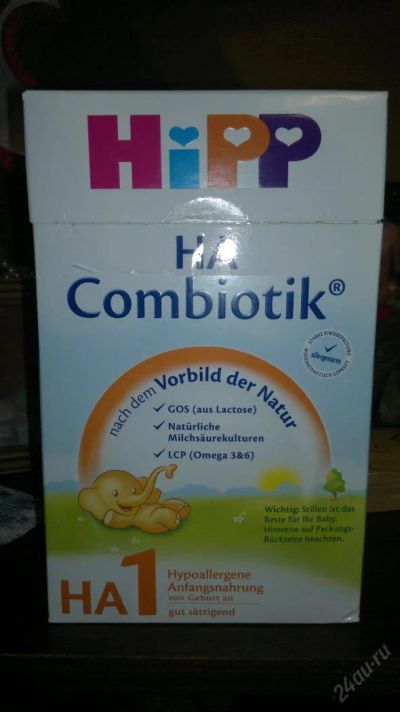 Лот: 5719199. Фото: 1. Hipp ХИПП ГА1 Сombiotic - гипоаллергенная... Детское питание