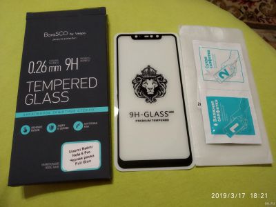 Лот: 13393196. Фото: 1. Защитное стекло Xiaomi Redmi Note... Защитные стёкла, защитные плёнки
