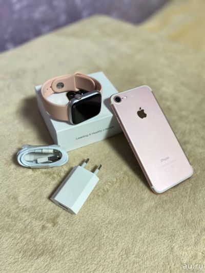 Лот: 18268235. Фото: 1. iPhone 7 Ростест 32 GB Rose Gold... Смартфоны