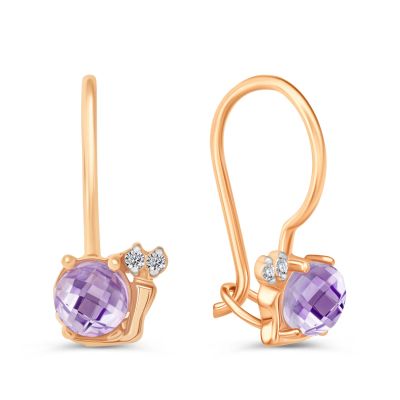 Лот: 23867612. Фото: 1. Серьги детские TALANT из золота... Серьги, каффы
