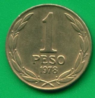 Лот: 8891059. Фото: 1. Чили 1 песо 1978 (х166). Америка