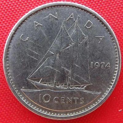 Лот: 3945813. Фото: 1. (№3347) 10 центов 1974 (Канада... Америка
