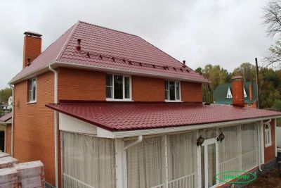Лот: 16733073. Фото: 1. Металлочерепица цвета Вишни Ral... Кровельные материалы
