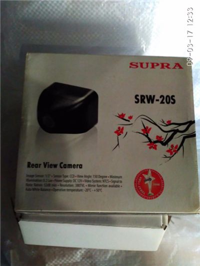 Лот: 9281041. Фото: 1. Камера заднего вида Supra SRW-20S. Видеорегистраторы,  радар-детекторы, системы парковки