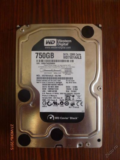 Лот: 5730547. Фото: 1. Жесткий диск Western Digital Caviar... Жёсткие диски (HDD)