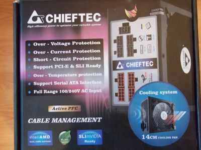 Лот: 14454092. Фото: 1. БП Chieftec 700W (реальная мощность... Корпуса, блоки питания