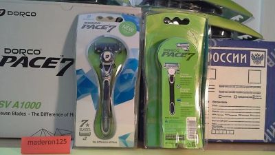 Лот: 7453276. Фото: 1. Бритва 7 лезвий Dorco Pace 7 premium... Другое (красота и здоровье)