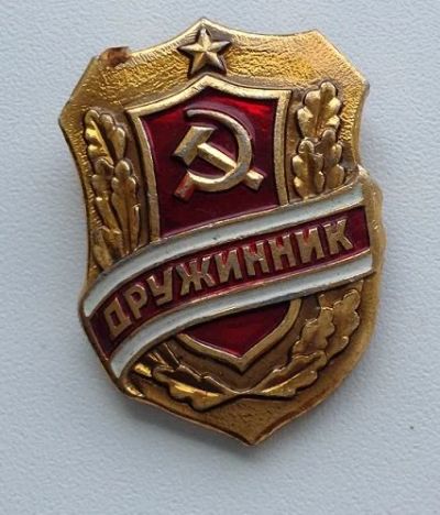 Лот: 16313965. Фото: 1. Значок Дружинник. Сувенирные