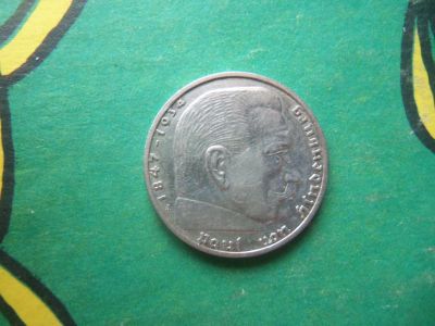 Лот: 7685056. Фото: 1. 2 марки 1939 г. A,серебро,фашистская... Германия и Австрия