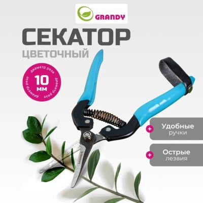 Лот: 24114547. Фото: 1. Секатор цветочный, 180 мм, Grandy... Ручные орудия труда