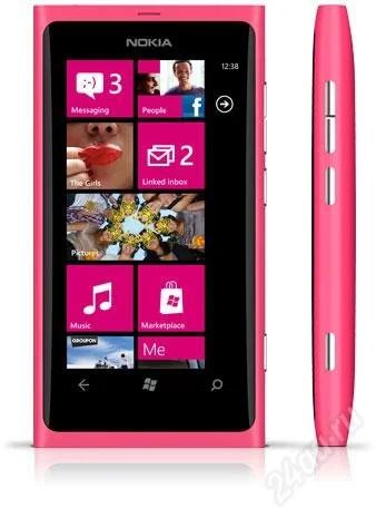 Лот: 1893796. Фото: 1. Nokia Lumia 800 "Pinky". Смартфоны