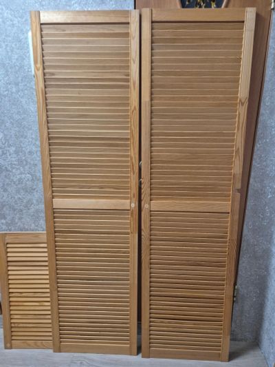 Лот: 25884828. Фото: 1. Жалюзийные двери для шкафа 4 шт. Фурнитура, комплектующие