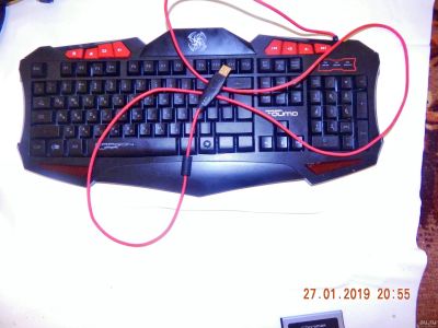 Лот: 13069691. Фото: 1. клавиатура Qumo Axe red Dragon... Клавиатуры и мыши
