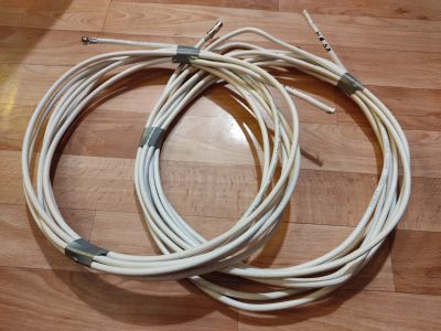 Лот: 19703103. Фото: 1. Кабель антенный ТV RG-6U (белый... Провода, кабели