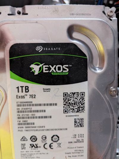 Лот: 25521826. Фото: 1. Жесткий диск Seagate 1tb Exos... Жёсткие диски (HDD)
