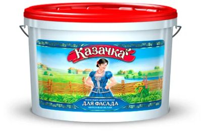 Лот: 8008903. Фото: 1. Краска фасадная акриловая 4,5... Краски, лаки, растворитель
