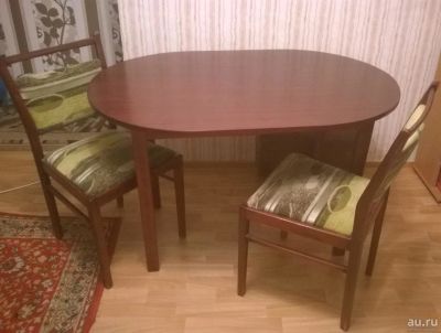 Лот: 8275472. Фото: 1. СТОЛ и ДВА СТУЛА. Столы, стулья, обеденные группы
