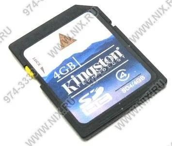 Лот: 519279. Фото: 1. флеш карта Kingston SD HC 4Gb. Другое (фото, видеокамеры, оптика)