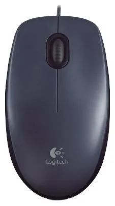 Лот: 21588822. Фото: 1. Мышь Logitech проводная M90, серый. Клавиатуры и мыши