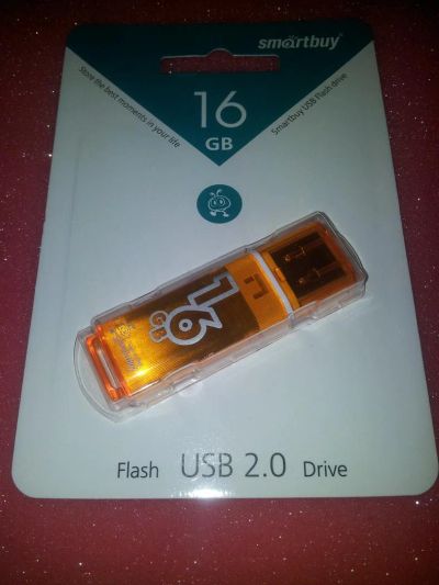 Лот: 3210160. Фото: 1. SmartBuy 16GB Glossy Orange. USB-флеш карты