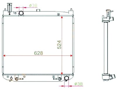 Лот: 3725675. Фото: 1. Радиатор toyota hiace granvia... Двигатель и элементы двигателя