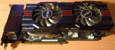 Лот: 8853598. Фото: 1. Asus GTX670 DC2T (иногда шумит... Видеокарты