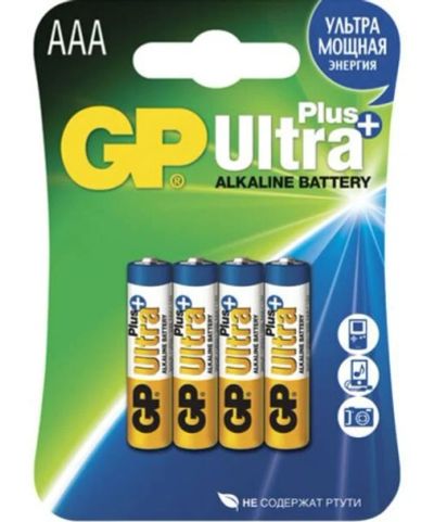 Лот: 17870605. Фото: 1. Батарейка AAA(LR03) GP Ultra Plus... Батарейки, аккумуляторы, элементы питания