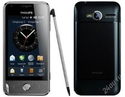 Лот: 2160780. Фото: 1. Philips V816 black. Смартфоны