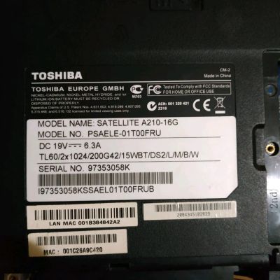Лот: 12589810. Фото: 1. Toshiba Satellite a210. Клавиатуры для ноутбуков