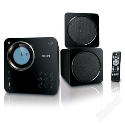 Лот: 755606. Фото: 1. Микросистема с DVD Philips MCD107... Музыкальные центры, магнитолы
