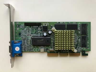 Лот: 21094829. Фото: 1. AGP 32Mb GeForce 2 MX200 Ретро. Видеокарты