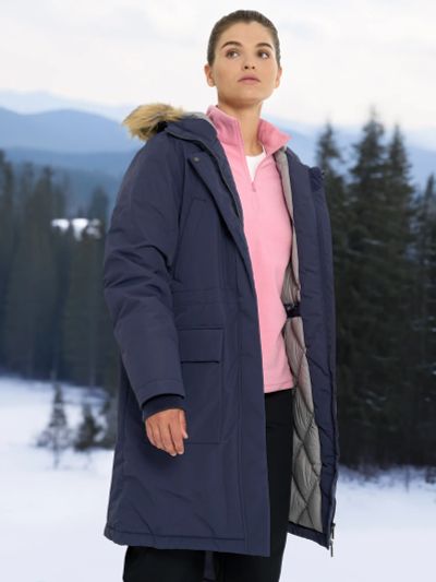 Лот: 24294201. Фото: 1. Пуховик женский Outventure, Синий. Легкие куртки, толстовки