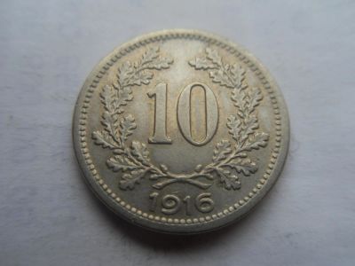 Лот: 10872893. Фото: 1. Австрия 10 геллеров 1916. Европа