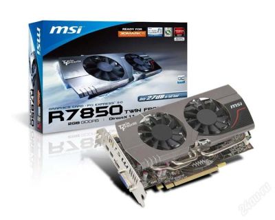 Лот: 2906029. Фото: 1. MSI ATI Radeon HD 7850 Twin Frozr... Видеокарты