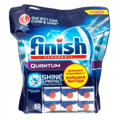 Лот: 7092387. Фото: 1. Finish Quantum, Финиш - 60 шт... Бытовая химия