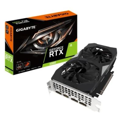 Лот: 17271662. Фото: 1. 6Gb Gigabyte RTX 2060 OC GV-N2060OC-6GD... Видеокарты