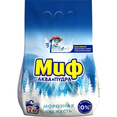 Лот: 24116292. Фото: 1. Стиральный порошок Миф, 2 кг... Бытовая химия