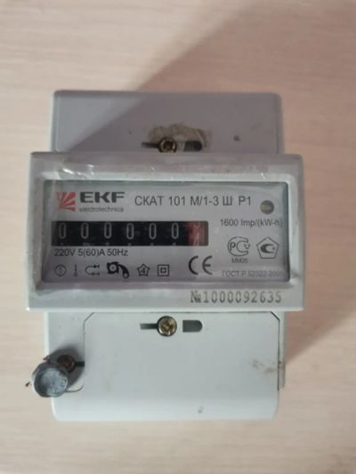 Лот: 20593236. Фото: 1. Электросчетчик EKF СКАТ 101М М... Счётчики электроэнергии