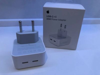 Лот: 19338962. Фото: 1. Адаптер USB C+C (2 выхода) 35W. Зарядные устройства, блоки питания, адаптеры сетевые для смартфонов