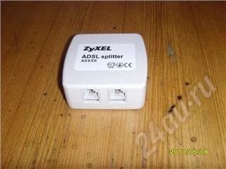 Лот: 388954. Фото: 1. ADSL splitter ZyXEL новый (для... Проводные модемы