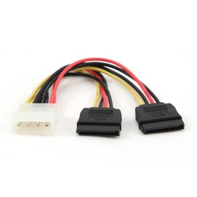 Лот: 25010534. Фото: 1. Кабель_питания Molex-2SATA Cablexpert... Шлейфы, кабели, переходники
