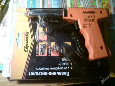 Лот: 2135541. Фото: 1. паяльник-пистолет с регулировкой... Радиолюбительский инструмент