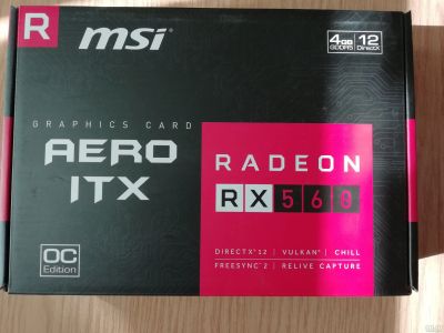 Лот: 17406636. Фото: 1. Видеокарта MSI Radeon RX 560 AERO... Видеокарты